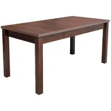 JV Möbel Esstisch 80 x 160/200 x 75 cm Braun