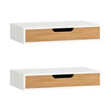 SoBuy Wandregal 2er Set 0 x 0 x 0 cm Weiß