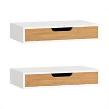 SoBuy Wandregal 2er Set 0 x 0 x 0 cm Weiß