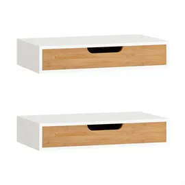 SoBuy Wandregal 2er Set 0 x 0 x 0 cm Weiß