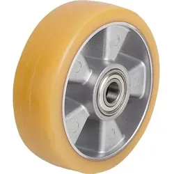 ALUMINIUMRAD OHNE FESTSTELLSYSTEM POLYURETHAN, OHNE GEHÄUSE, D=125, B=40