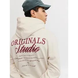 JACK & JONES Hoodie mit Print Weiß L