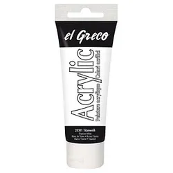 KREUL el Greco Acrylfarbe titanweiß 75,0 ml