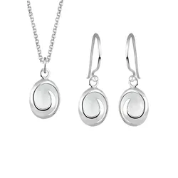 Elli Edelsteine 925 Sterling Silber Weiß Damen 