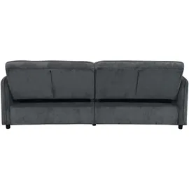 dorel home Schlafcouch Cord u. Velours 3-Sitzer Grau