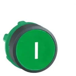 Schneider Electric ZB5AA331 Drucktaster, Frontelement, Harmony XB5, Kunststoff, 22mm, grün, beschriftet I, tastend