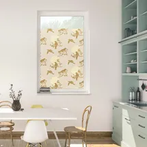 Lichtblick Fensterfolie selbstklebend, Sichtschutz, Moon Birds - Beige B/L: ca. 100x130 cm