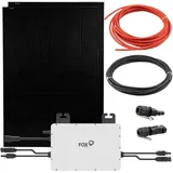 FOX ESS Balkonkraftwerk 0% MwSt §12 III UstG mit 900W Solarpanel, M1-800-E 0,8kW