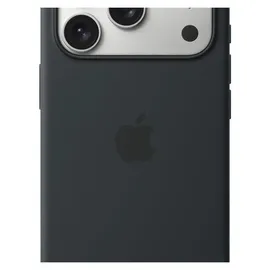 Apple iPhone 17 Pro Silikon Case mit MagSafe Schwarz