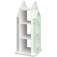 [en.casa] Kinderregal Vipsali 108 x 40 x 40 cm MDF mintgrün/weiß