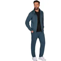 Trigema Herren 6371058 Jogginganzug Blau jeans-melange, , 18720057-XL