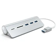 Satechi Aluminum USB 3.0 Hub & Card Reader Silver