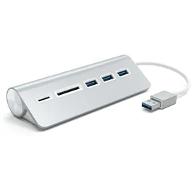Satechi Aluminum USB 3.0 Hub & Card Reader Silver