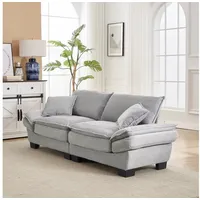 STILVORA Schlafsofa mit bettfunktion,schlafsofa wohnzimmer,sofa 2 sitzer mit relaxfunktion grau