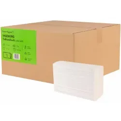 Green Hygiene® INGEBORG Falthandtücher, 2-lagig INGEBORG , 1 Karton = 15 Packungen à 200 Tücher