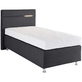 Westfalia Schlafkomfort Boxspringbett 100 x 200 cm H2 Grau