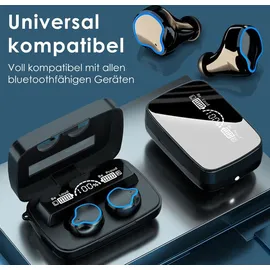 NAmobile In-Ear Kopfhörer Bluetooth für Apple iPhone 17 16 16e 15 Plus Pro Max Air Ohrhörer / Schwarz