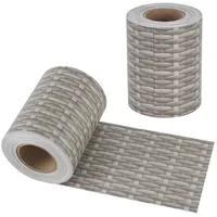 [en.casa] Sichtschutzfolie 35 m x 19 cm grau PVC