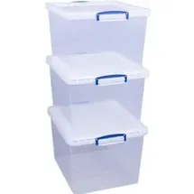 Really Useful Box Really Useful Box, Aufbewahrungsbox, 33,5 l Transparent Kunststoff 383 x 285 mm (38.5 x 46 x 28.5 cm, 33.50 l)