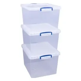 Really Useful Box Really Useful Box, Aufbewahrungsbox, 33,5 l Transparent Kunststoff 383 x 285 mm (38.5 x 46 x 28.5 cm, 33.50 l)