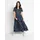 bonprix Maxikleid Blau Allover-Muster 42
