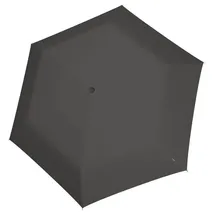 Knirps U.200 Ultra Light Duomatic Grau Aluminium Polyester Kompakt Regenschirm