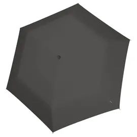 Knirps U.200 Ultra Light Duomatic Grau Aluminium Polyester Kompakt Regenschirm
