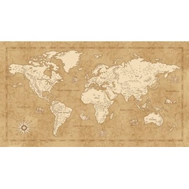 KOMAR Vintage World Map 500 x 280 cm