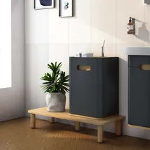 Vitra Sento Halbhochschrank 40 x 58 x 29,5 cm Anthrazit Matt