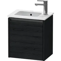 Duravit Ketho.2 Wastafelonderkast 41x29,2x44 cm Mat Eiken (zwart)