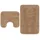 vidaXL Badematten-Set 2-tlg. Stoff Beige