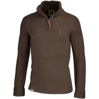 Härkila Pullover Vincent Merino Half Zip, demitasse brown, M