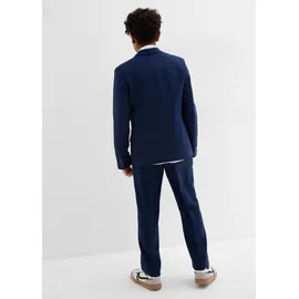 bonprix Anzug mit Hemd und Krawatte (4tlg. Set), blau, Gr.176, Festliches vierteiliges Jungen-Set bestehend aus Anzug, Hemd (Slim Fit) und Krawatte, Hemd: 100% Baumwolle