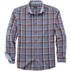 Businesshemd OLYMP "OLYMP Hemd Casual", Herren, Gr. S, N-Gr, rot, Obermaterial: 100% Baumwolle, casual, Hemden