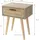 ML-Design Nachtschrank 2er Set 40 x 50,5 x 30 cm Beige/Braun