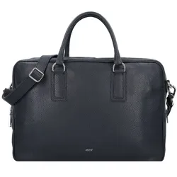 abro Adria Aktentasche Leder 40 cm  blau