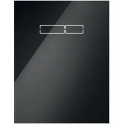 Tece lux Betätigungsglasplatte mit elektronischer sen-Touch Elektronik, Glas Schwarz glänzend 9650003