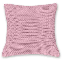 Wometo Kissenbezug Strick 45 x 45 cm Rosa