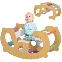 aiyaplay Klettergerüst 2 in 1 Set Mehrfarbig