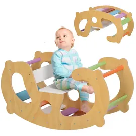 aiyaplay Klettergerüst 2 in 1 Set Mehrfarbig