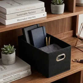 5 five simply smart 5five Simply Smart Aufbewahrungskorb Mix N Modul 15 x 31 cm 15-tlg. schwarz