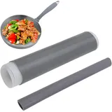 Topfgriff, 2er Set Silikon-Pfannengriffhalter-Abdeckung, Pot Handle Anti-Scalding Heat Insulation Cover - Hitzebeständige Pfannengriff-Hülle,Gummi-Topfgriff-Abdeckung für Pfannengerichte, Pfanne, Ofen