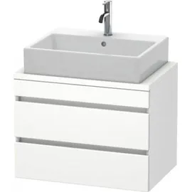 Duravit DuraStyle Waschtischunterschrank für Konsole compact, 2 Schubkästen, 700mm, DS530607979, Farbe: nussbaum Natur Dekor