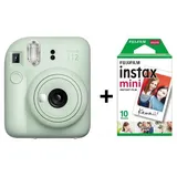 Fujifilm Instax Mini 12 + instax mini glossy, Sofortbildkamera, Grün