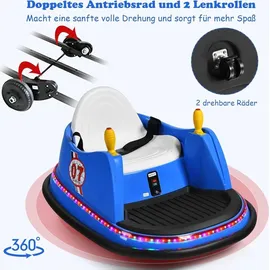 Costway 6V Kinder Autoscooter mit bunten Lichtern und Musik (nicht verfügbar)