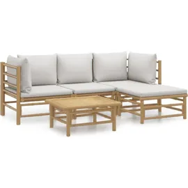 vidaXL Garten-Lounge-Set 5-tlg. braun