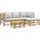 vidaXL Garten-Lounge-Set 5-tlg. braun