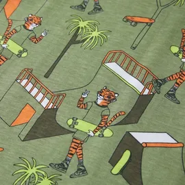vidaXL Kinderpyjama mit Kurzen Ärmeln Hellkhaki 92