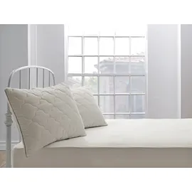Yatas Bedding Kopfkissen Superwashed Wolle 80 x 80 cm Weiß