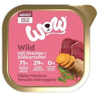 Wow Adult 150g Hundenassfutter 11 x 150 Gramm Wild mit Süßkartoffeln